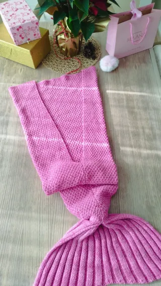 Manta cola de sirena para niña