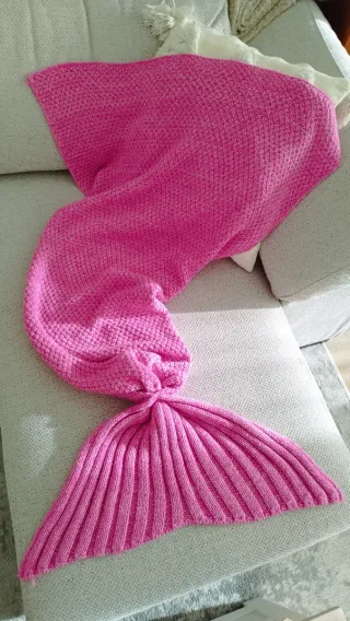 Manta cola de sirena para niña