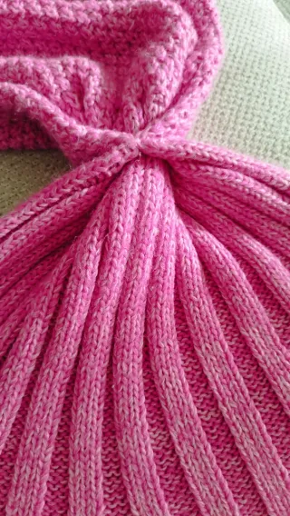 Manta cola de sirena para niña