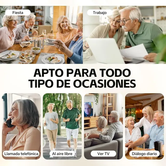 Pack 2 Audífonos Recargables Detrás de Oreja