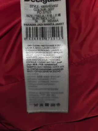 Chaqueta Desigual Invierno Roja y Negro