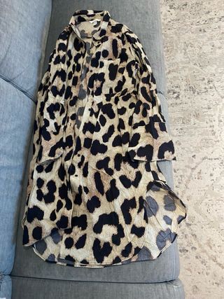 Camisa oversize estampado leopardo