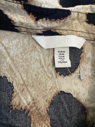 Camisa oversize estampado leopardo