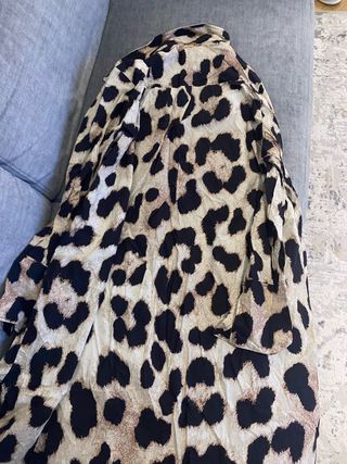 Camisa oversize estampado leopardo