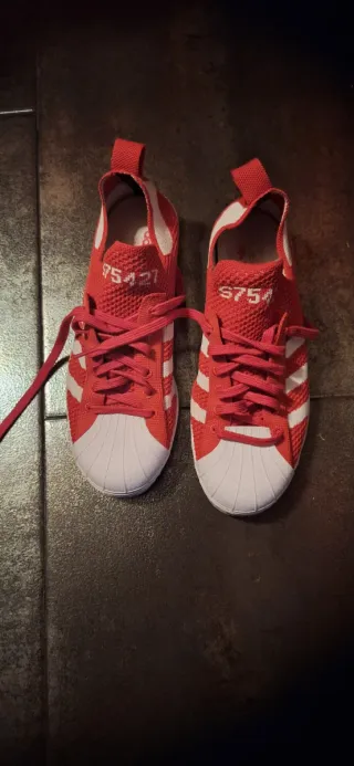 Zapatillas Adidas Superstar Rojas y Blancas