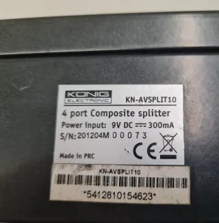 Konig Divisor AV 4 Puertos