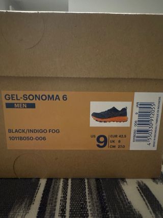 Zapatillas ASICS Running/Trail Azul Naranja