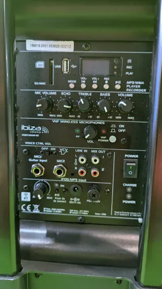 Altavoz Portátil Ibiza PORT10VHF-BT 10 500W