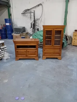 Mueble Vitrina Aparador Alto Madera