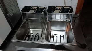 Freidora Industrial Doble 6+6L