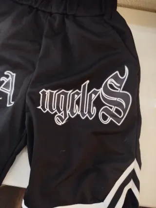 Pantalones boxeo cortos negros Los Angeles