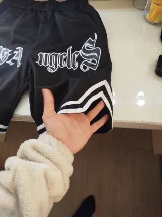 Pantalones boxeo cortos negros Los Angeles