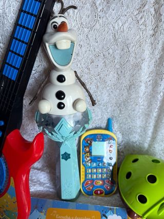 Lote Juguetes Musicales Guitarra, Teléfono, Libro