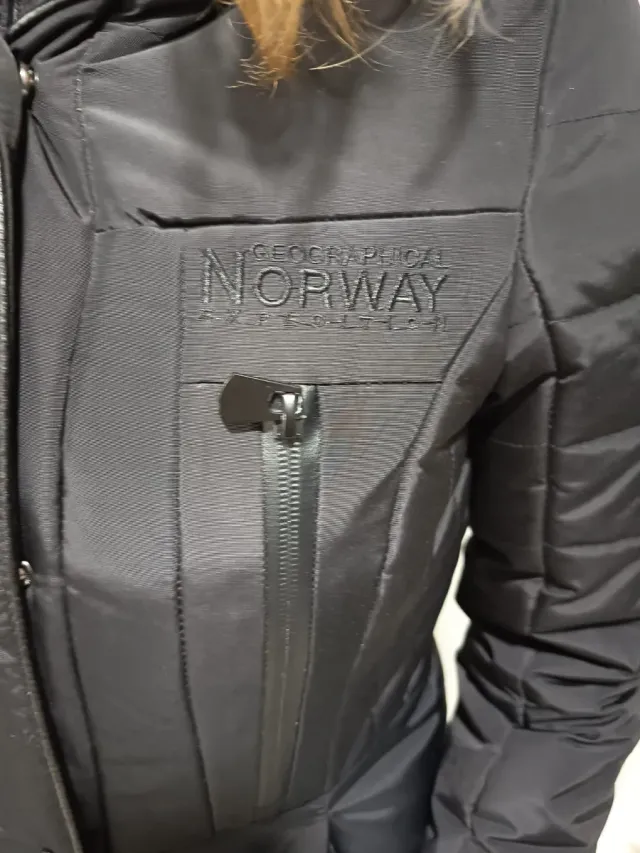 Abrigo Geographical Norway Negro Talla XS