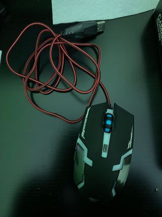 Ratón Gaming Havit Óptico Negro/Rojo