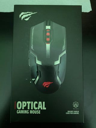 Ratón Gaming Havit Óptico Negro/Rojo