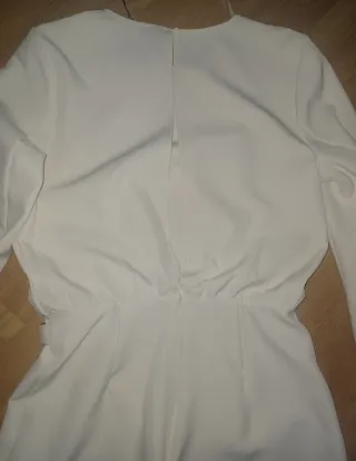 Vestido blanco manga larga