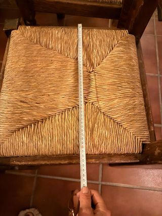 6 Sedie in Legno Massello Rustiche