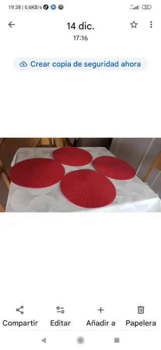 4 Manteles Individuales Navidad