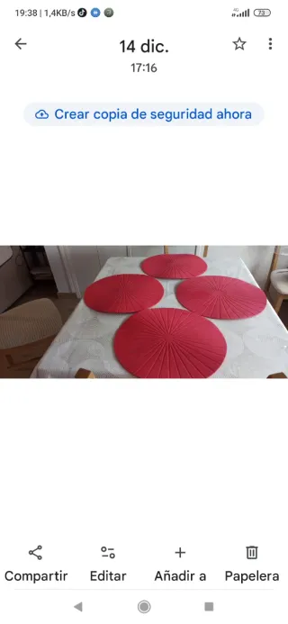 4 Manteles Individuales Navidad