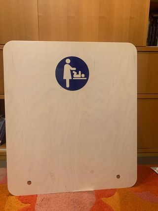 Cambiador de pared para bebé