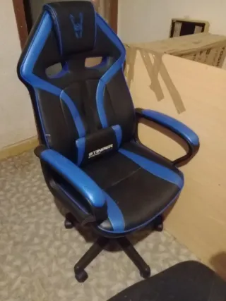 Silla Gamer Stinger Negra y Azul