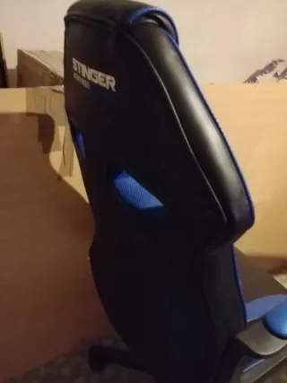 Silla Gamer Stinger Negra y Azul