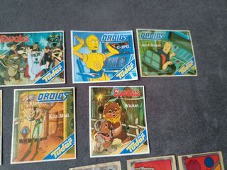 Super lote pegatinas chicles y tudor Ewoks Droids