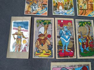 Super lote pegatinas chicles y tudor Ewoks Droids