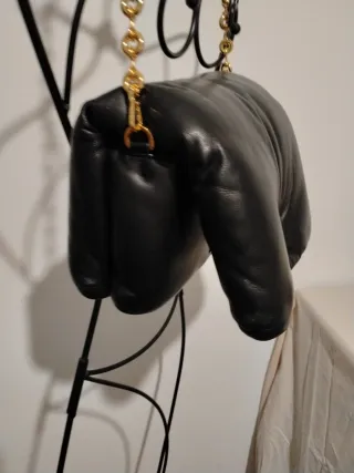 Bolso Loewe Goya Negro Piel Dorado