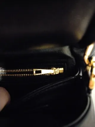 Bolso Loewe Goya Negro Piel Dorado