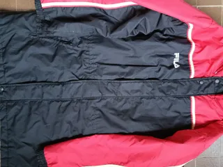 Parka Fila Vintage Negra y Roja
