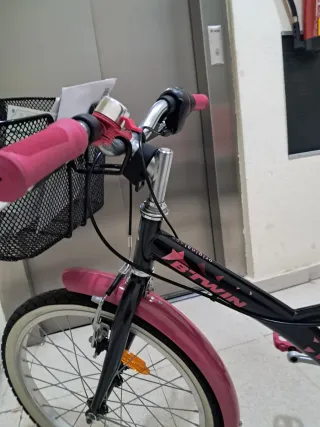 Bicicleta Niña Negra y Rosa