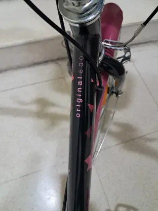 Bicicleta Niña Negra y Rosa