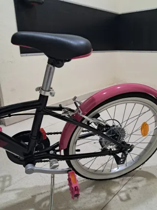 Bicicleta Niña Negra y Rosa