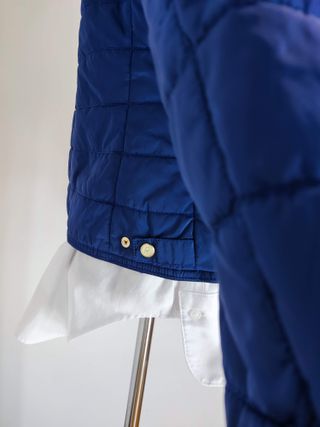 Cazadora azul Massimo Dutti con capucha