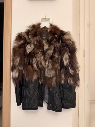 Pelliccia di Volpe Pelle vintage donna cappotto