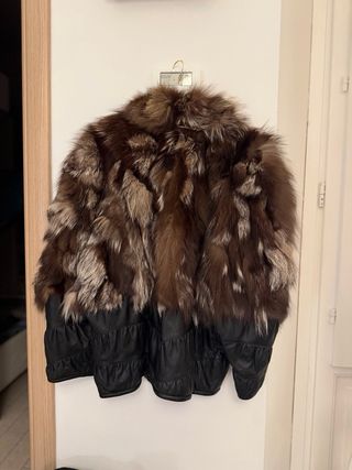 Pelliccia di Volpe Pelle vintage donna cappotto