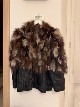 Pelliccia di Volpe Pelle vintage donna cappotto