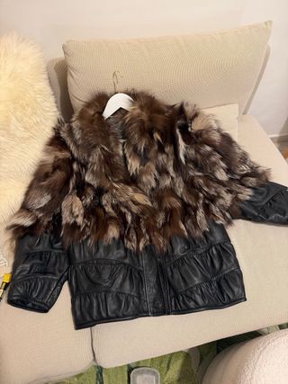 Pelliccia di Volpe Pelle vintage donna cappotto