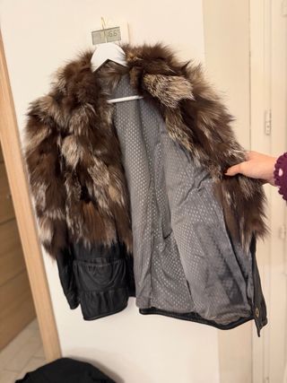 Pelliccia di Volpe Pelle vintage donna cappotto