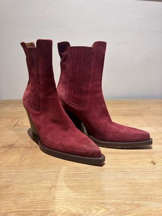 Botas Paris Texas Rojo Ante