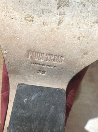 Botas Paris Texas Rojo Ante