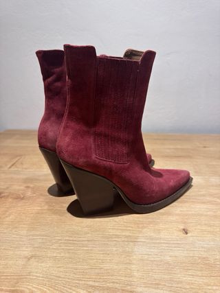 Botas Paris Texas Rojo Ante