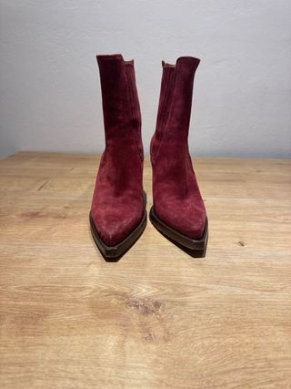 Botas Paris Texas Rojo Ante