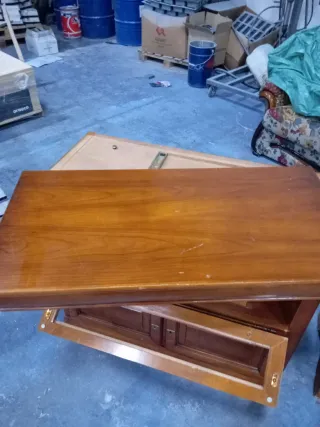 Mueble TV clásico madera auxiliar