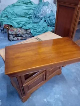 Mueble TV clásico madera auxiliar