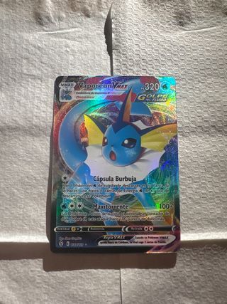 Carta Pokémon Vaporeon VMAX Plateada