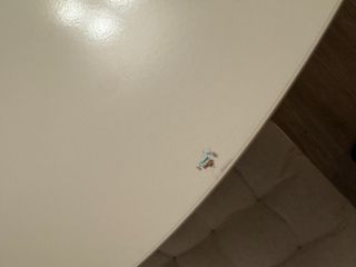 Tavolo rotondo allungabile bianco e sedie