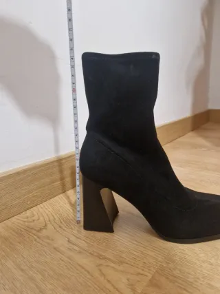 Botines tacón negros mujer